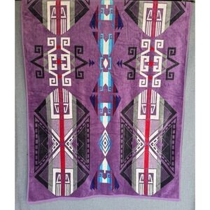 PENDLETON Spa Beach Towel 40x70 Oversized Cotton Discontinued Purple Hills
